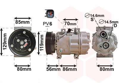 VAN WEZEL Kompressor,kliimaseade 1800K378